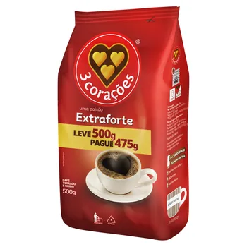 Café 3 Corações Pouch Extra Forte Leve