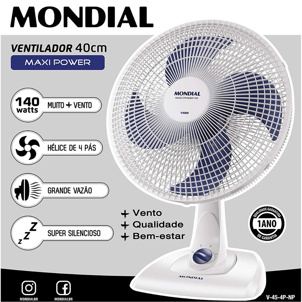 Ventilador Mondial 40Cm