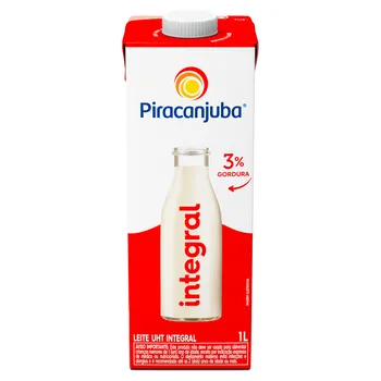 Leite Longa Vida Piracanjuba Integral 1L
