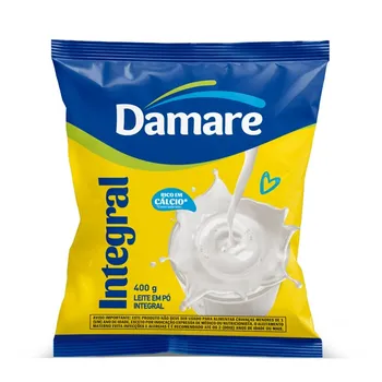 Leite em Pó Damare Integral Sachê 400g