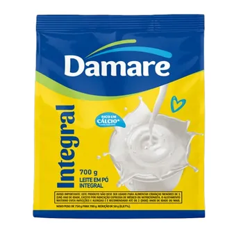 Leite em Pó Damare Integral Sachê 750g